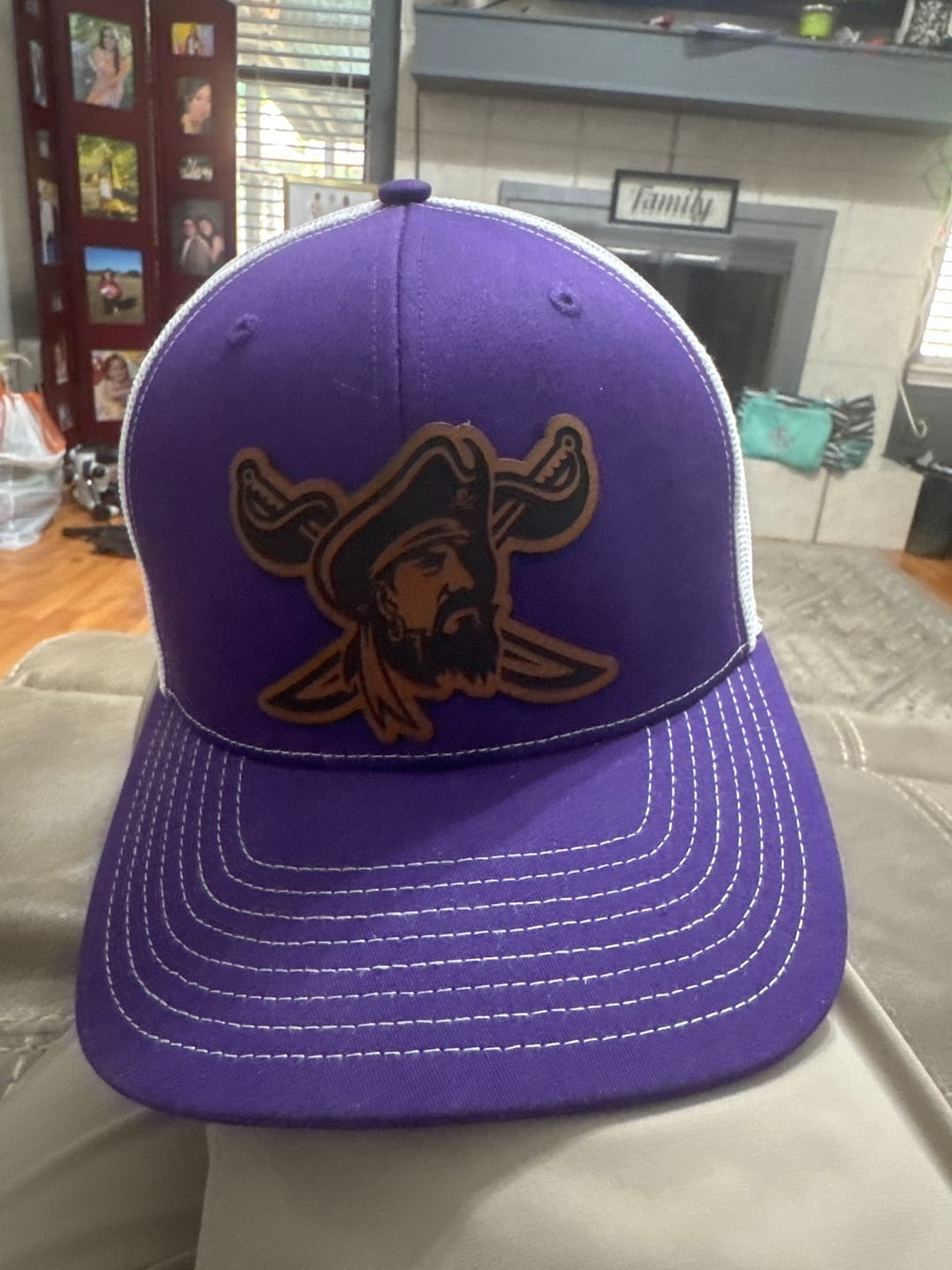 Customer photo review of Alpha Royale - Personalize It - Leather Patch Hat - Richardson 112