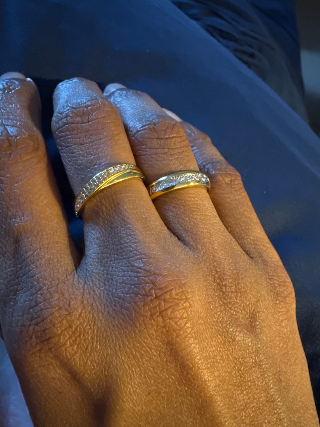 Customer photo review of The Golden Steel Wonder Ring Set