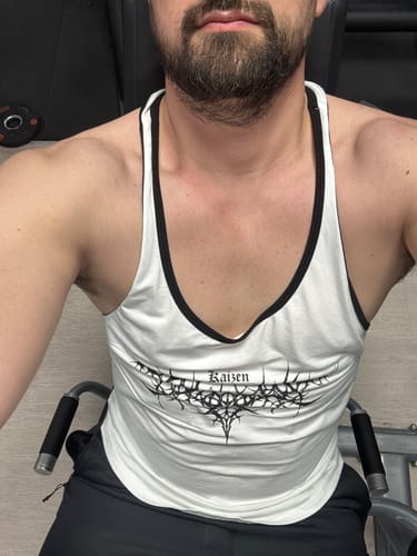 Customer photo review of STRINGER TANK - REVENGE / WHITE