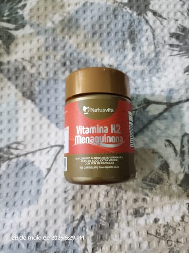 Customer photo review of Vitamina K2 Concentrada (Menaquinona MK7)