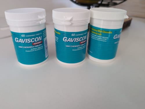 Customer photo review of Gaviscon Advance Mint Chewable Tablets 60 Tablets