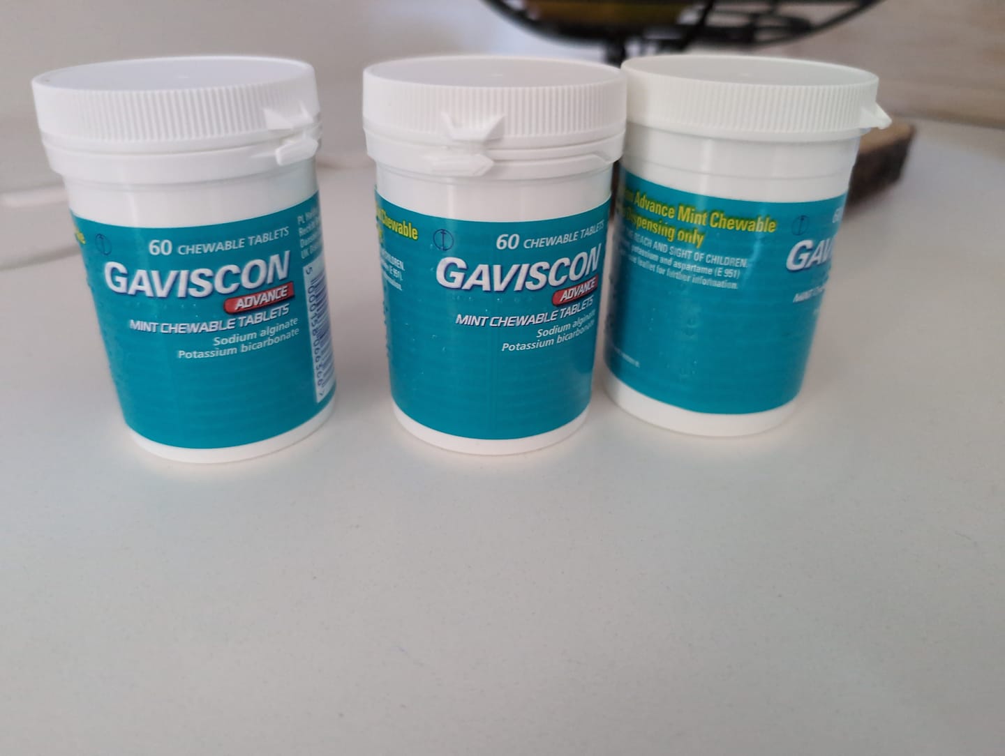 Customer photo review of Gaviscon Advance Mint Chewable Tablets 60 Tablets