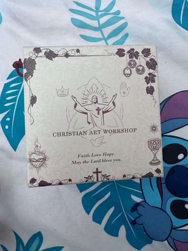 Customer photo review of FREE Today: Miraculous Medal & Crucifix Of 8 Mm Round Camouflage Gray Natural Stone Alloy Chain Rosary