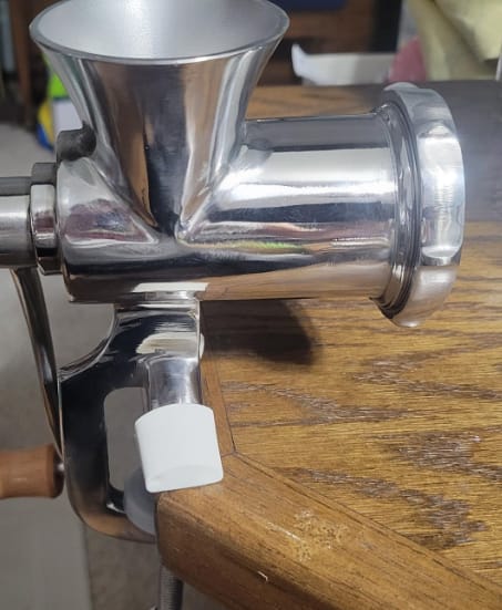 Customer photo review of Manual Meat Grinder