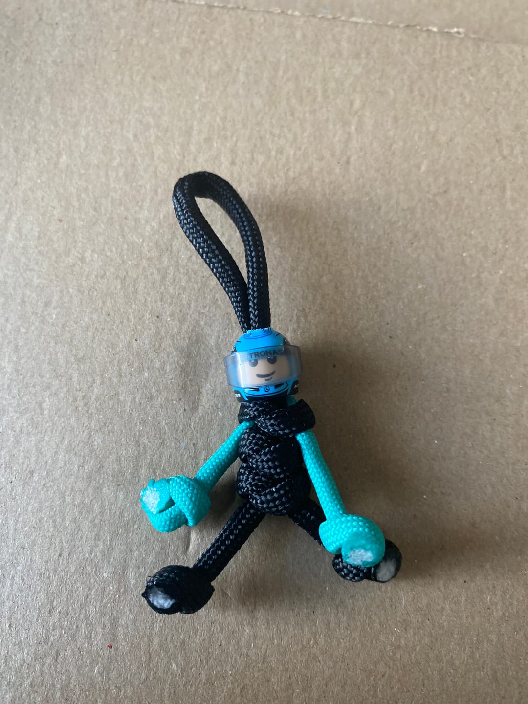 Customer photo review of Limited Edition George Russell Racing Paracord Buddy Keychain