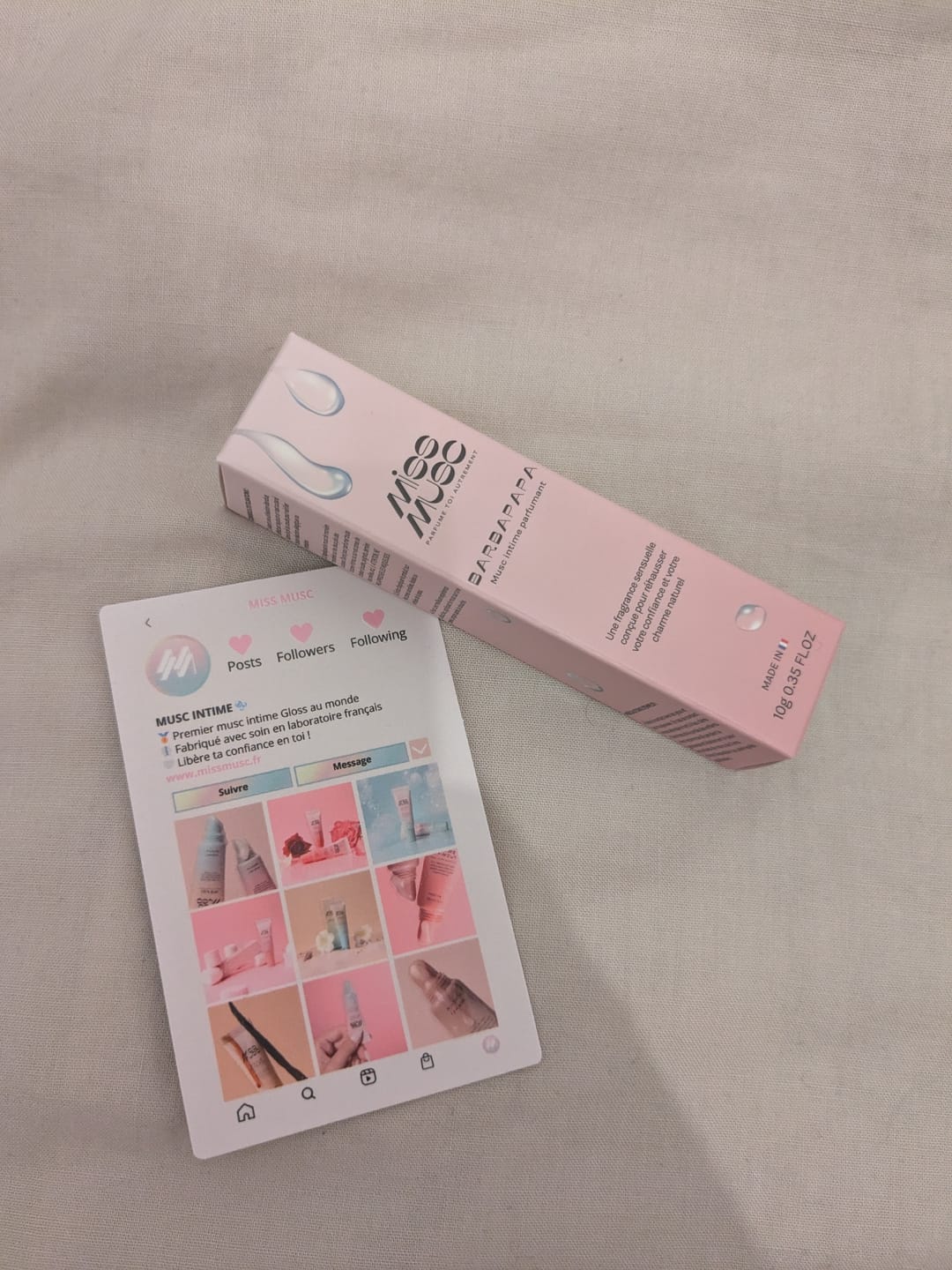 Customer photo review of Musc Tahara intime Barbe à Papa - Miss Musc