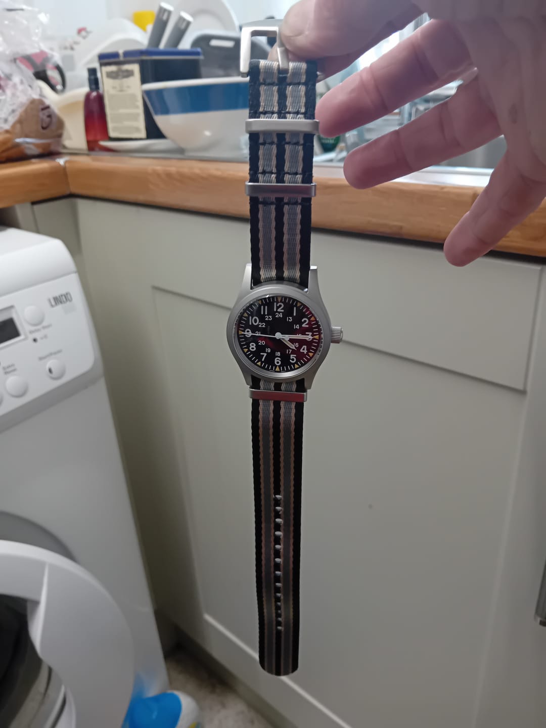 Customer photo review of The "Daily Beater" Field Watch