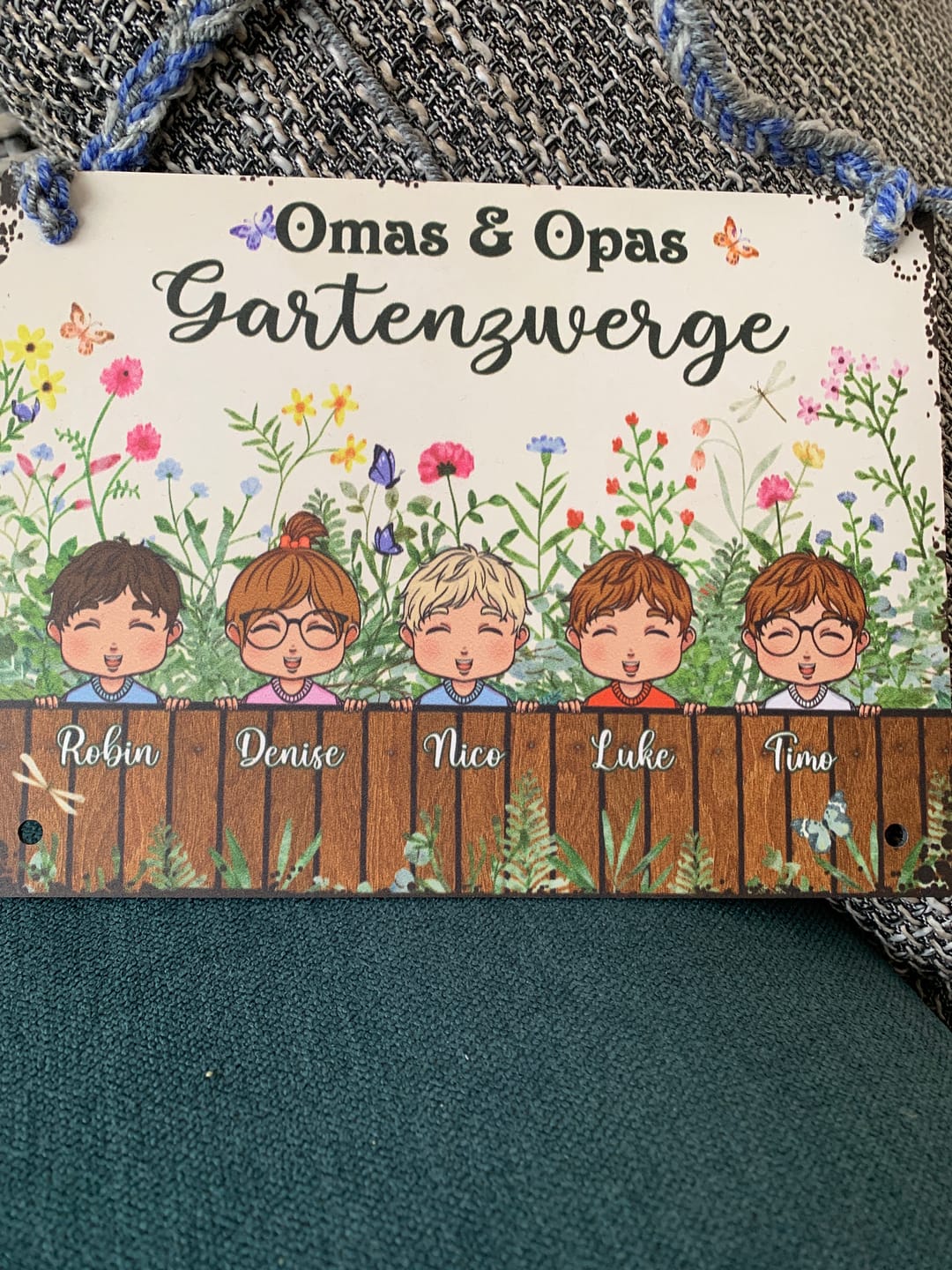 Customer photo review of Omas & Opas Garten - Großeltern-Türschild