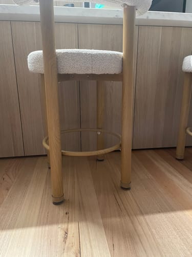Customer photo review of Round Felt Silicone Chair Leg Protectors | Extra-Durable Chair Floor Protectors