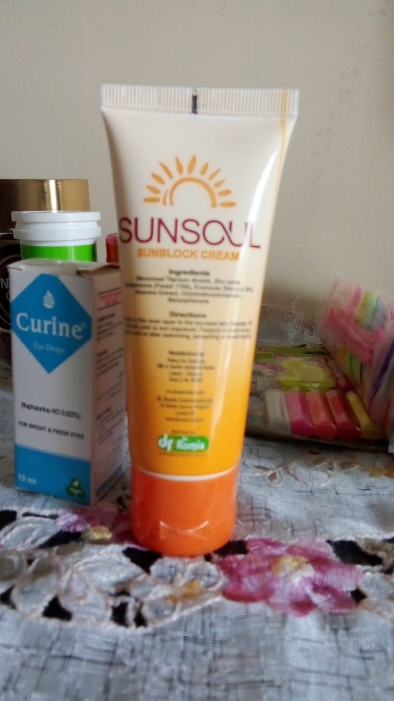 Customer photo review of Sunsoul Sunblock - 2 Pack