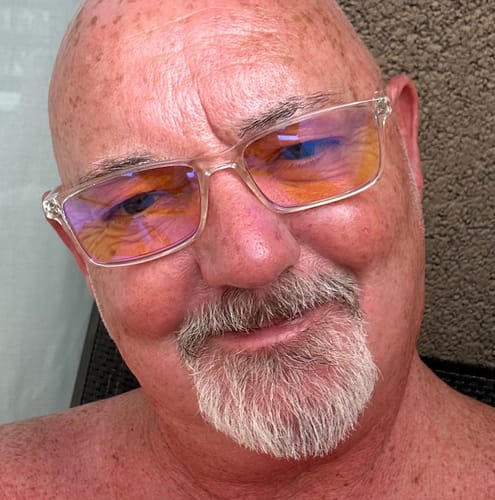 Customer photo review of Rectangle Blue Light Blocking Reading Glasses Classic Readers HP802