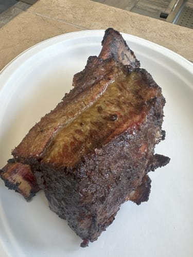 Customer photo review of Buy Bone-In Short Ribs, get FREE Meat Church Holy Cow Seasoning!