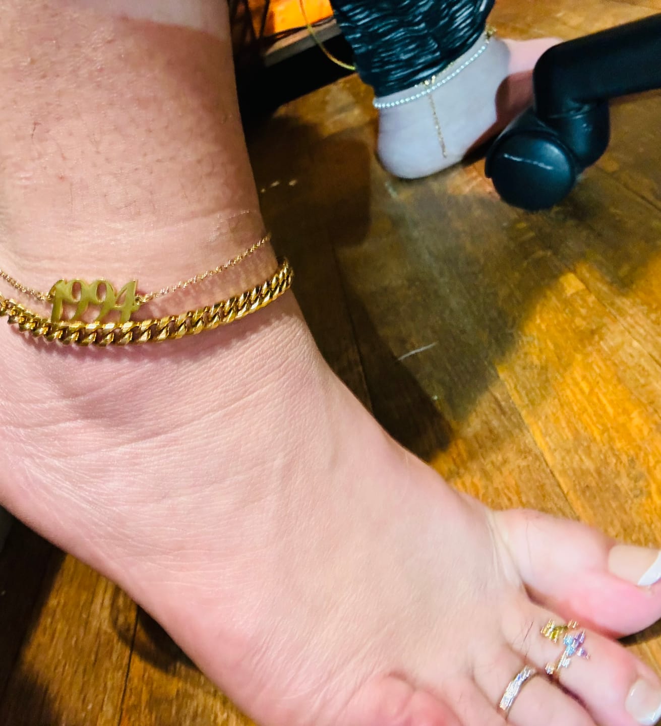Customer photo review of Year Anklet