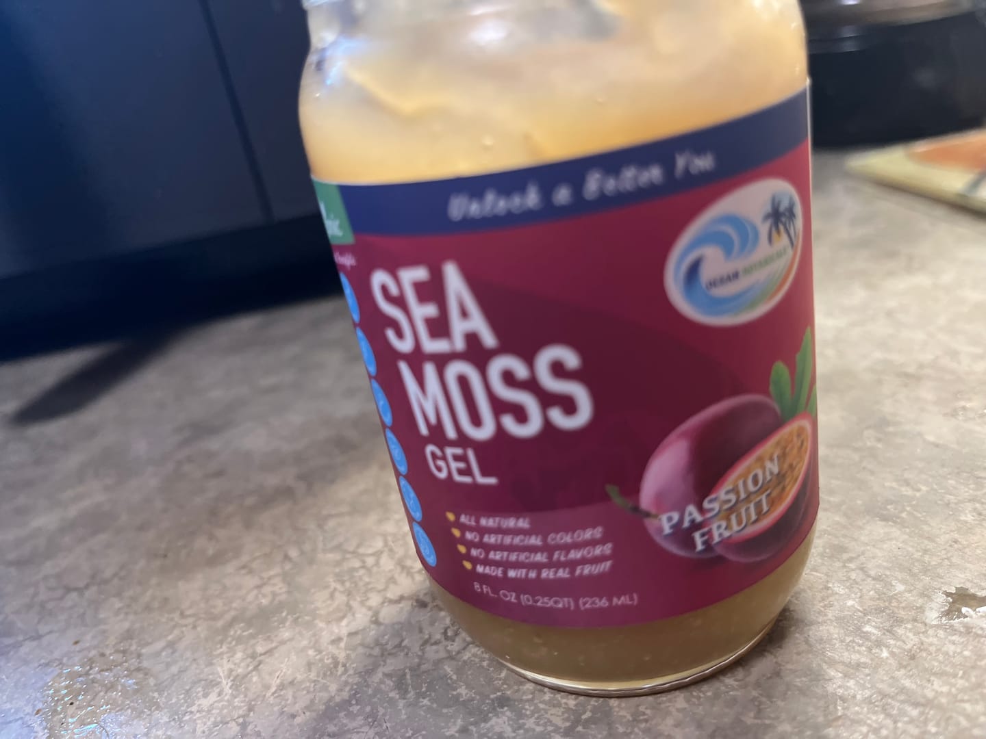 Customer photo review of Passion Fruit Sea Moss Gel