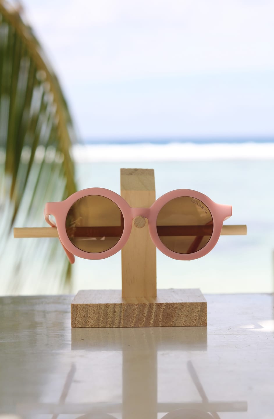 Customer photo review of Original Round Sustainable Sunglasses | Bio-Based  Bendable Polarized | Blush Bloom