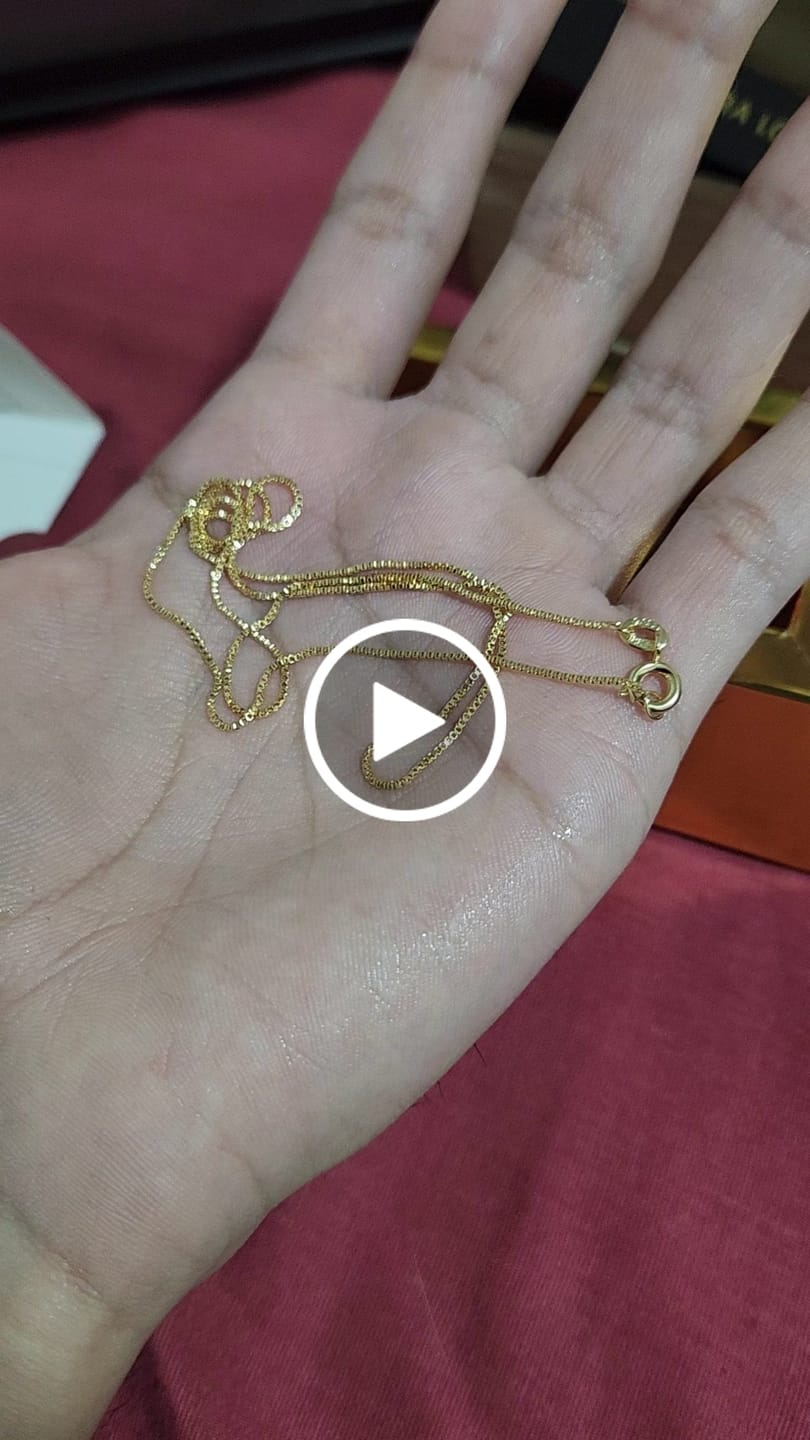 Customer video review of Cadena Veneciana en Oro laminado 18k Para Dama