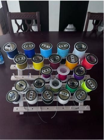 Customer photo review of Quilter’s Wooden Thread Organizer