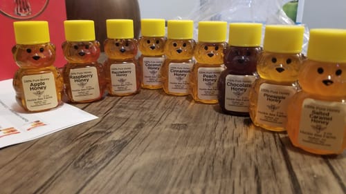 Customer photo review of Peach Infused Honey