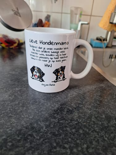 Customer photo review of Lieve Hondemama - Gepersonaliseerde mok