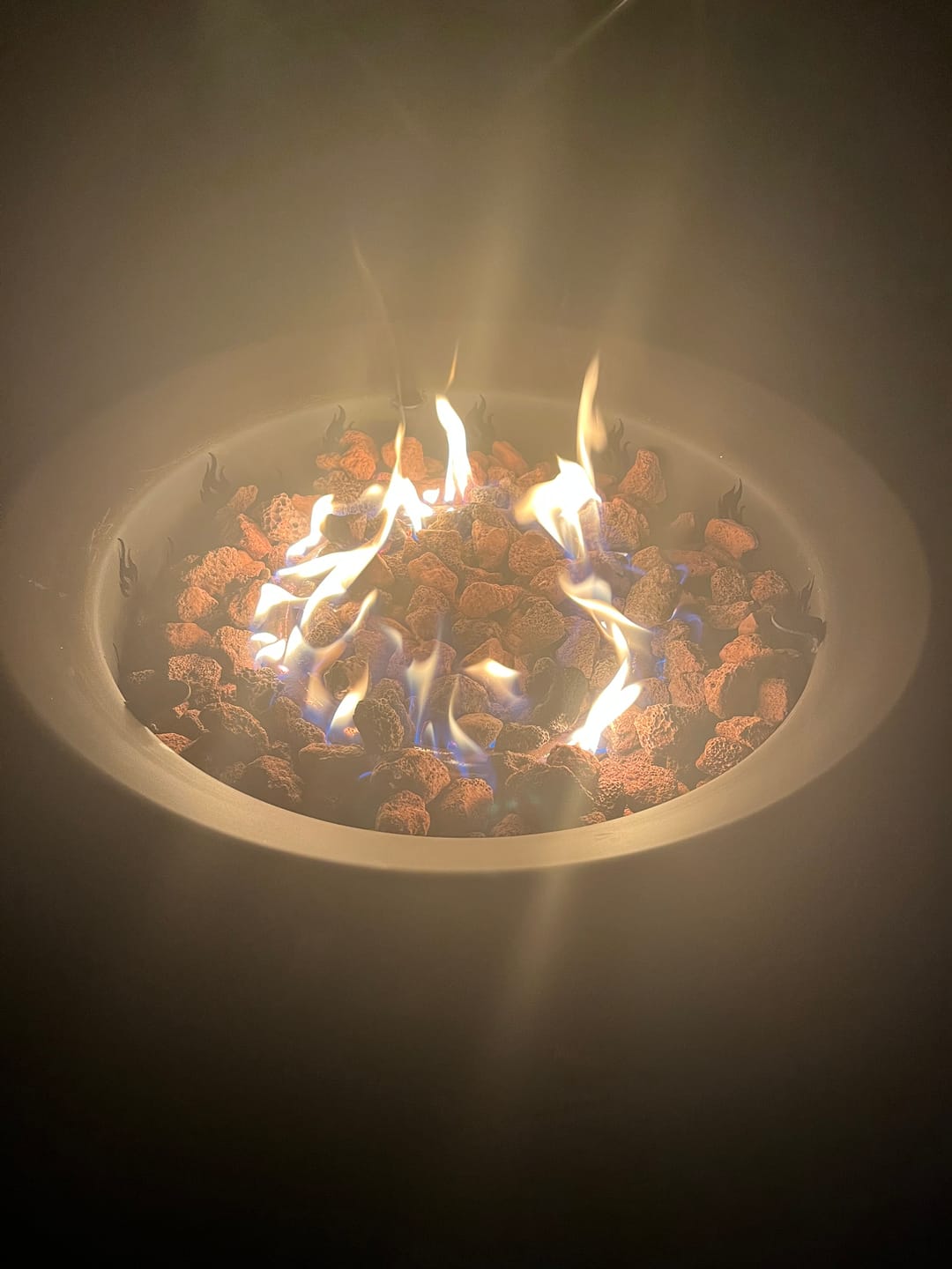 Customer photo review of Portable Outdoor Gas Fire Pit
