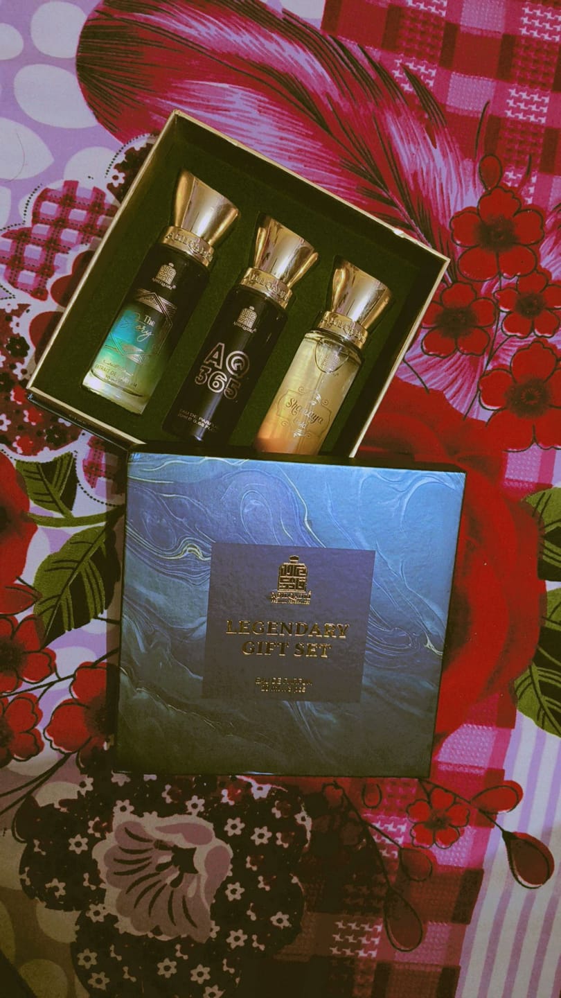 Customer photo review of Legendary Gift Set 3 Pcs Set of Premium Perfume Spray