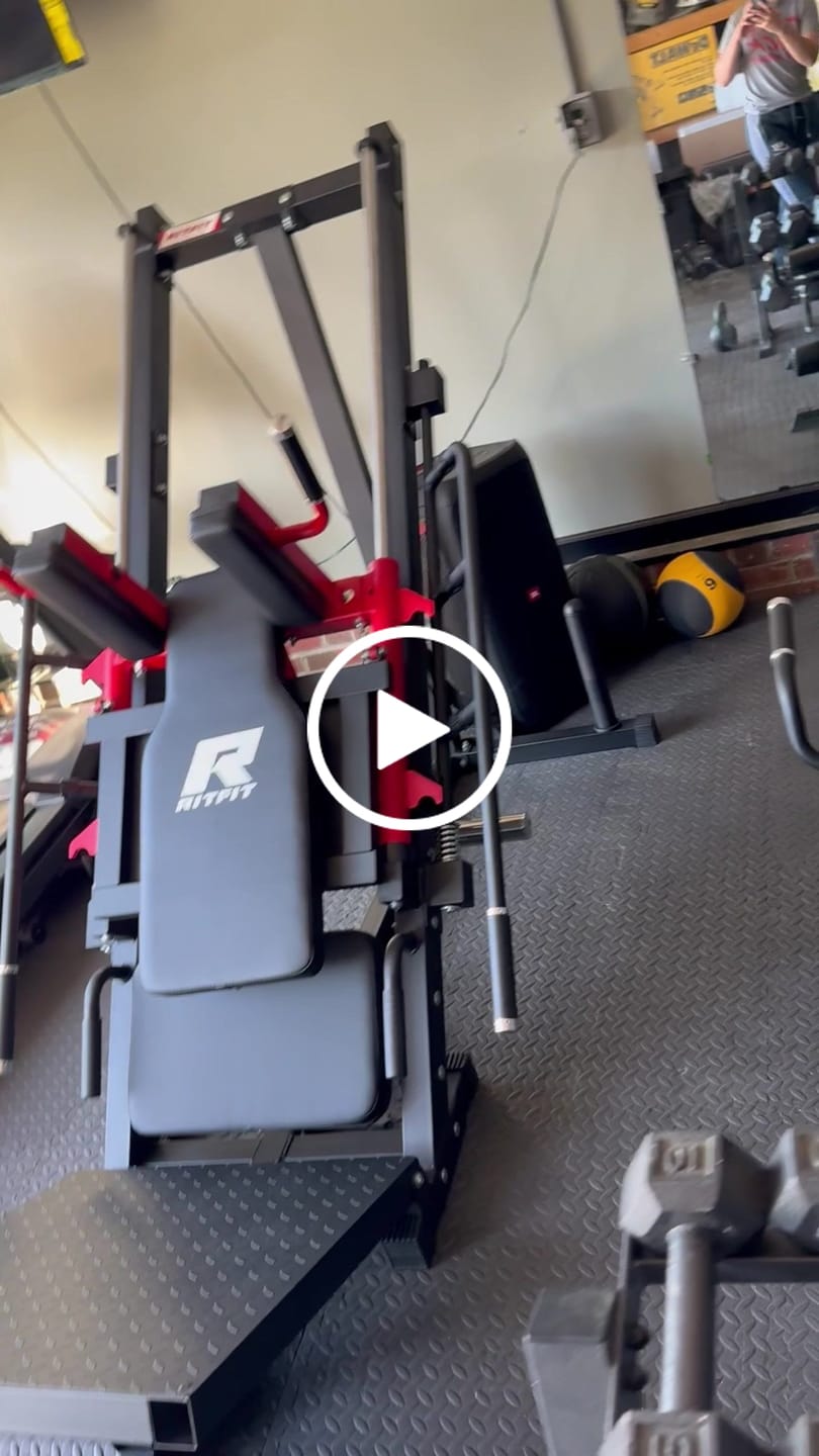 Customer video review of RitFit BLP01 45 Degree 3-In-1 Leg Press Hack Squat and Calf Raise Machine