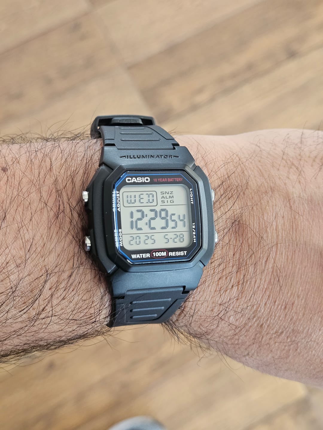 Customer photo review of Reloj Casio Vintage W-800H-1AVDF Líneas Azules