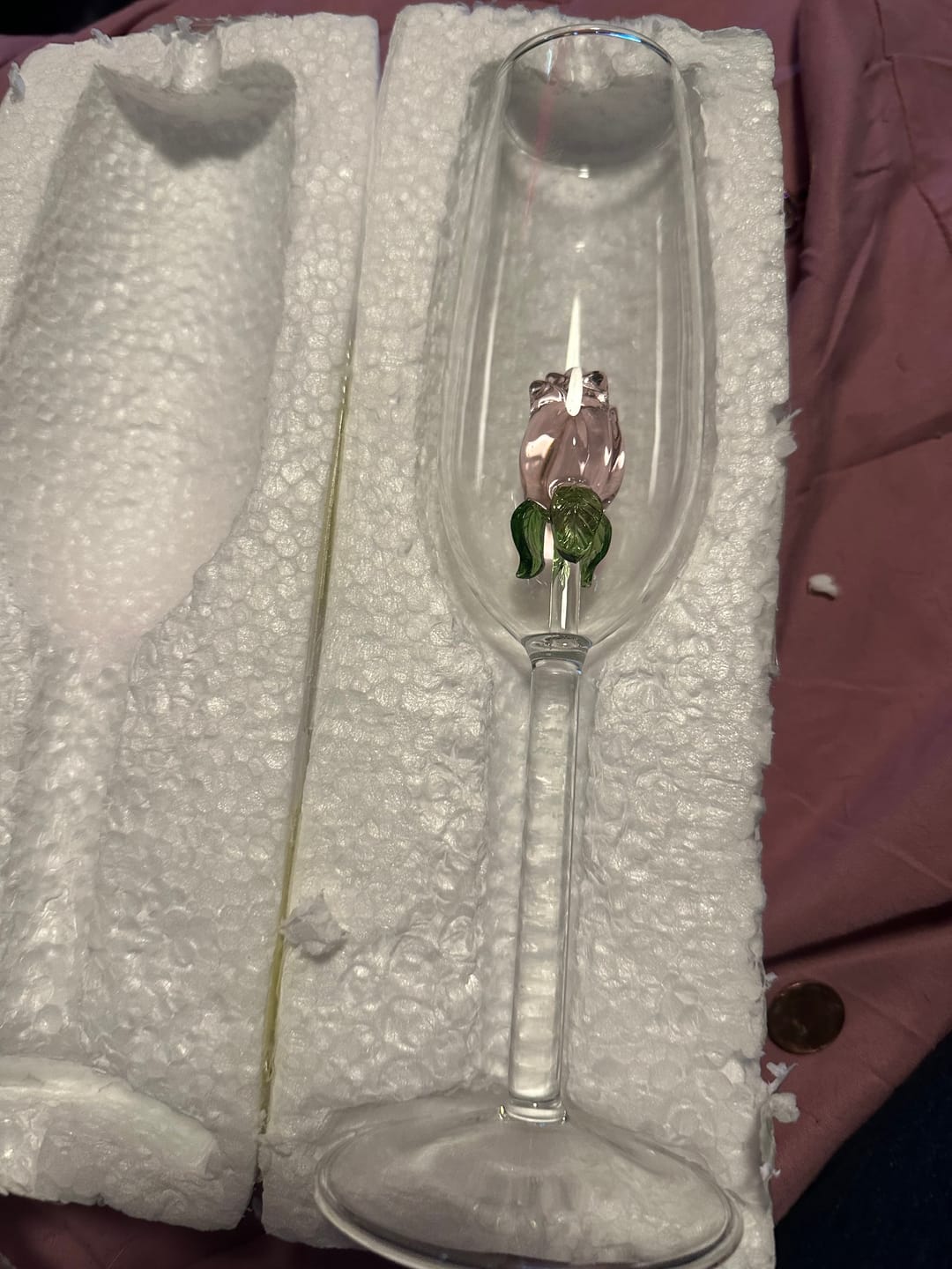 Customer photo review of Crystal Rose Glass