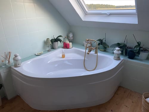 Customer photo review of Robinet Baignoire Ancien en Laiton