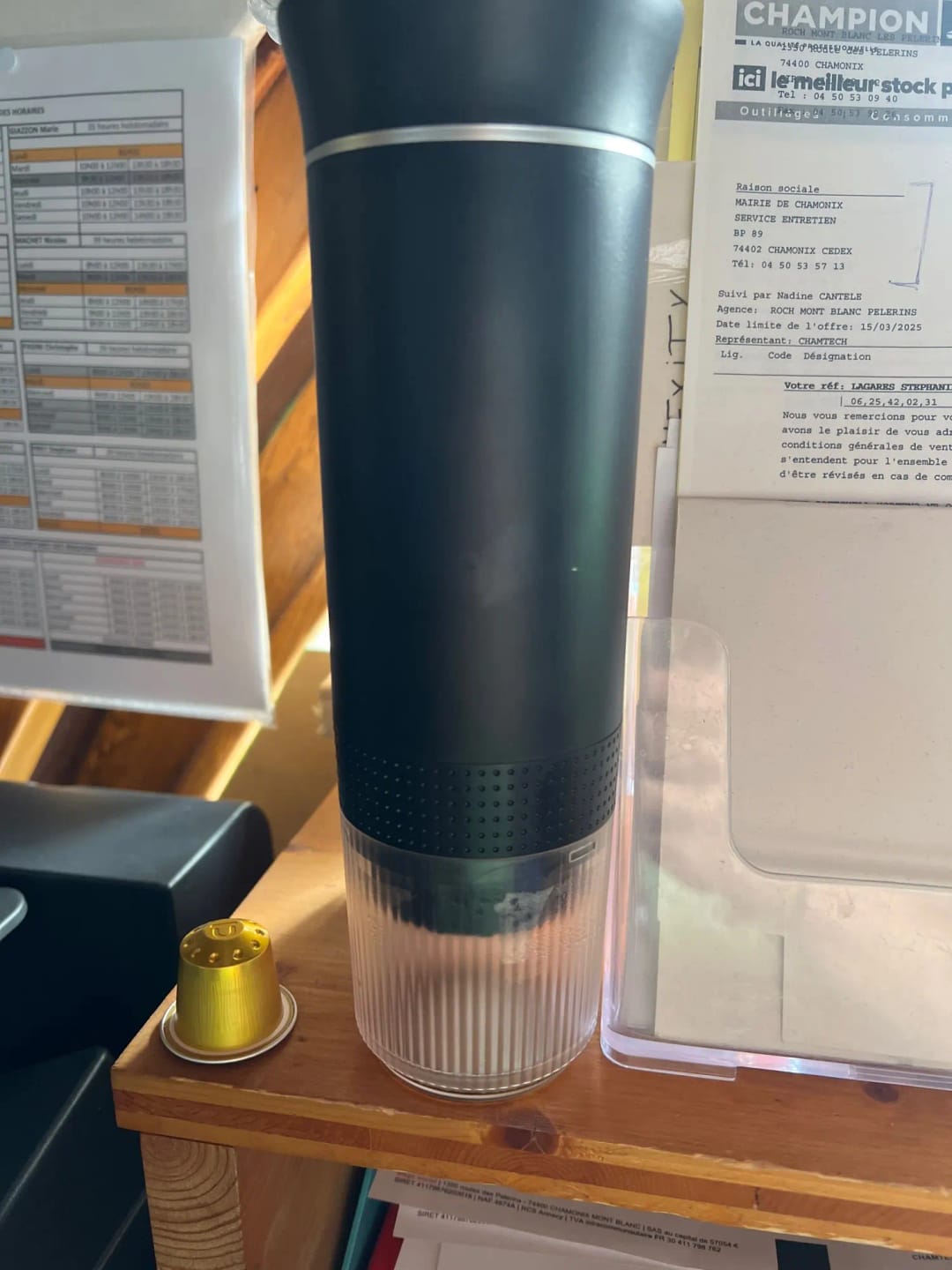 Customer photo review of Caffettiera Portatile - MokaElite