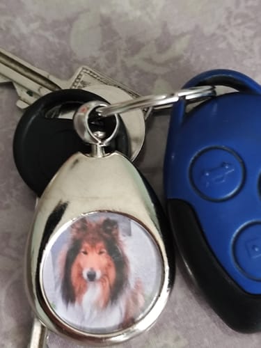 Customer photo review of Schlüsselanhänger mit Hundefoto