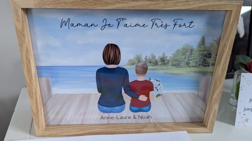 Customer photo review of Affiche Personnalisée - Maman et Enfants - Fête des mères