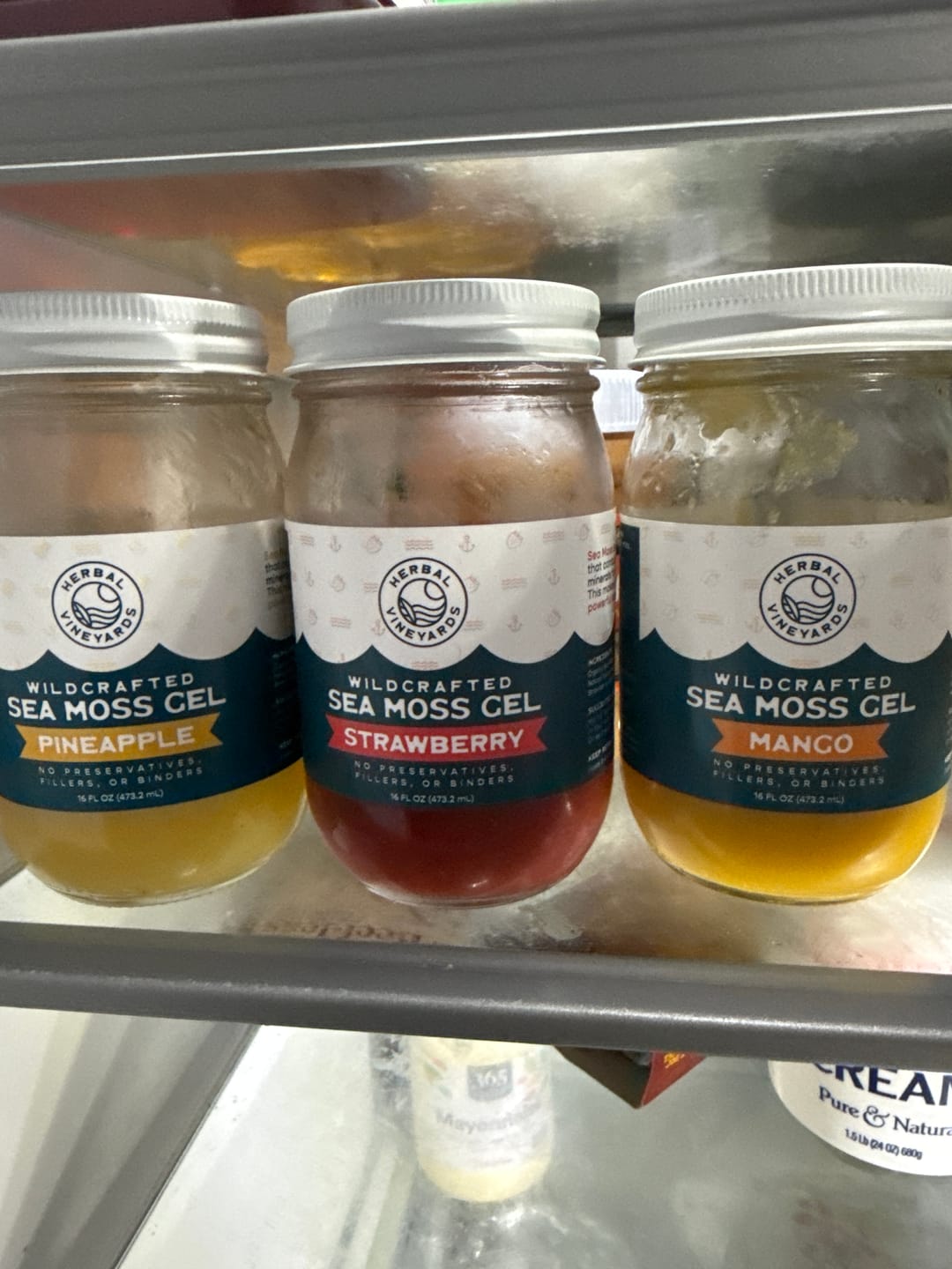 Customer photo review of Flavored Sea Moss Gel Trio Bundle