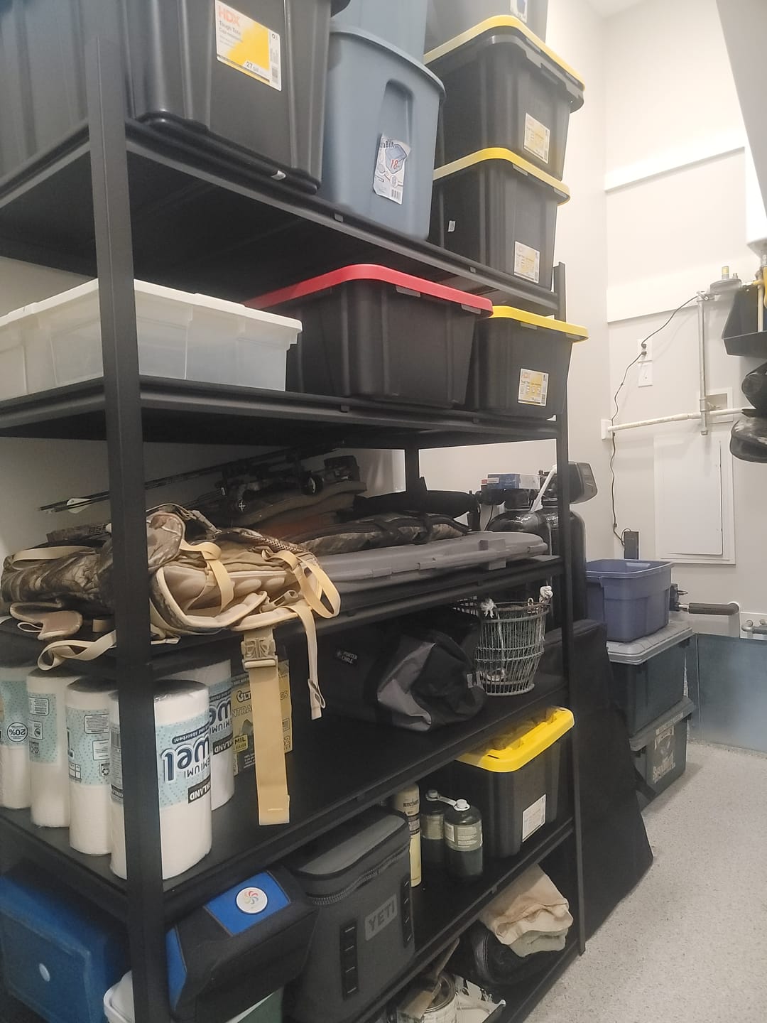 Customer photo review of REIBII 6-tier 3500LBS Heavy Duty Garage Shelving, Adjustable Metal Shelving,Industrial Storage Shelves for Garage,Warehouse, Basement