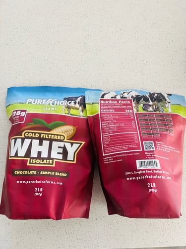Customer photo review of Whey Protein Isolate Chocolate