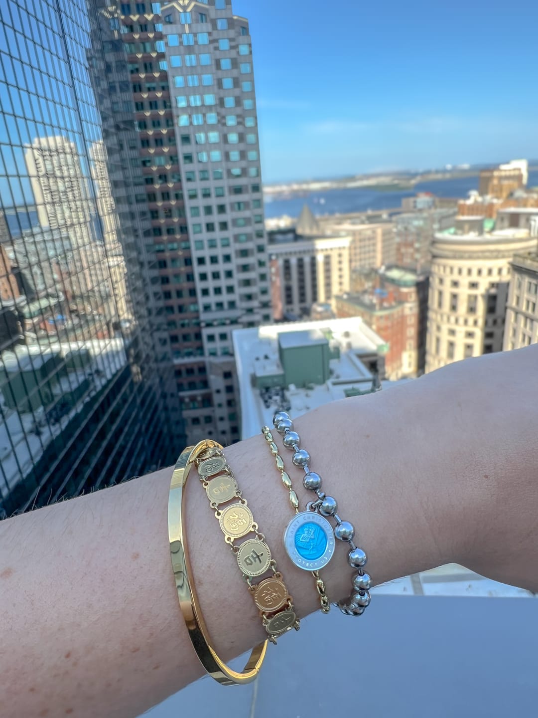 Customer photo review of Lucky Coin Bracelet