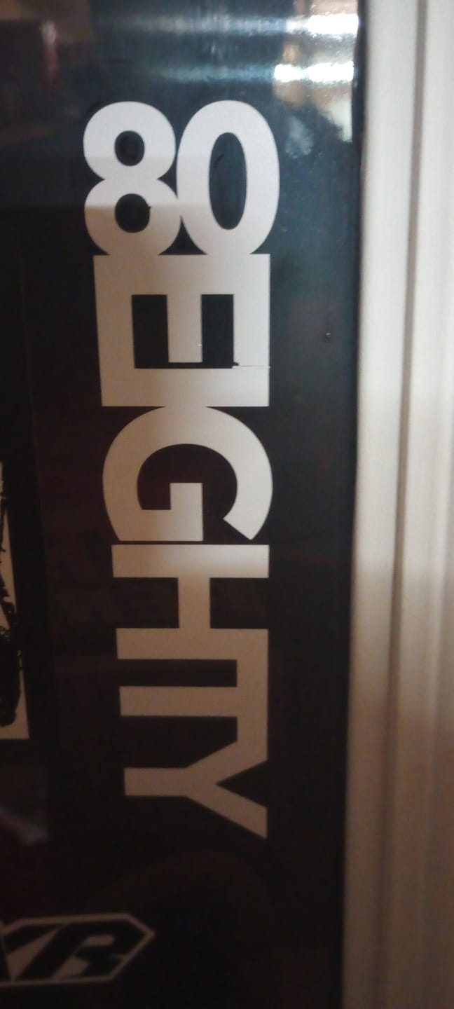 Customer photo review of 80Eighty® White Decal