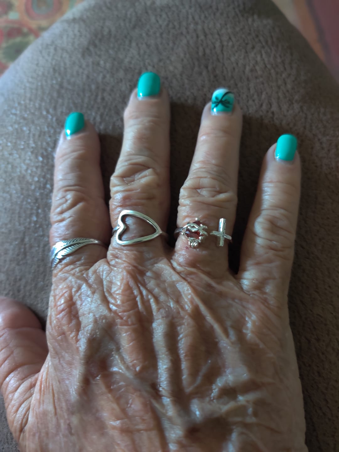 Customer photo review of FREE Today: Sacred Heart of Jesus Ring: With God All Things Are Possible