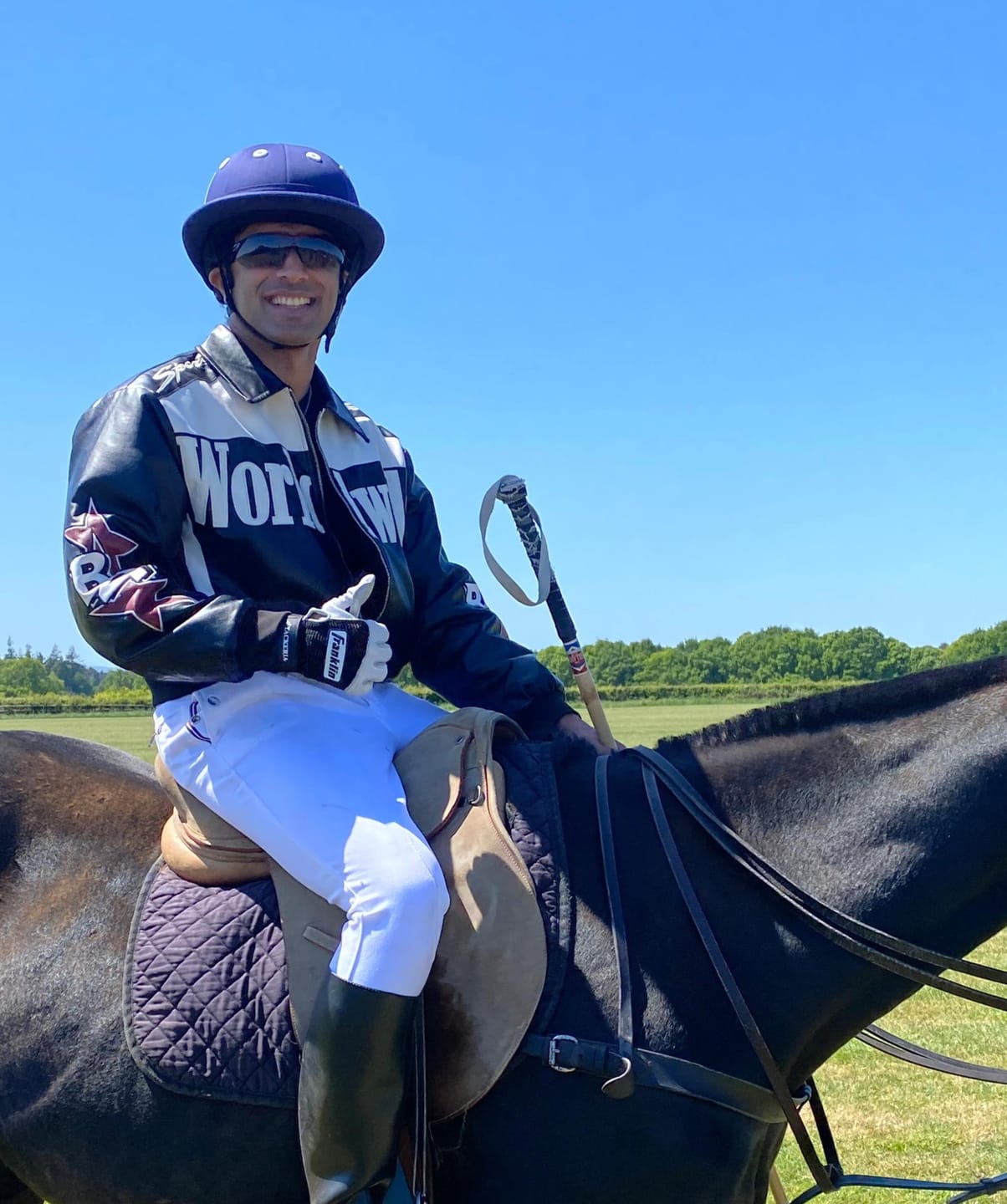 Customer photo review of Charles Owen Young Rider Polo Helmet
