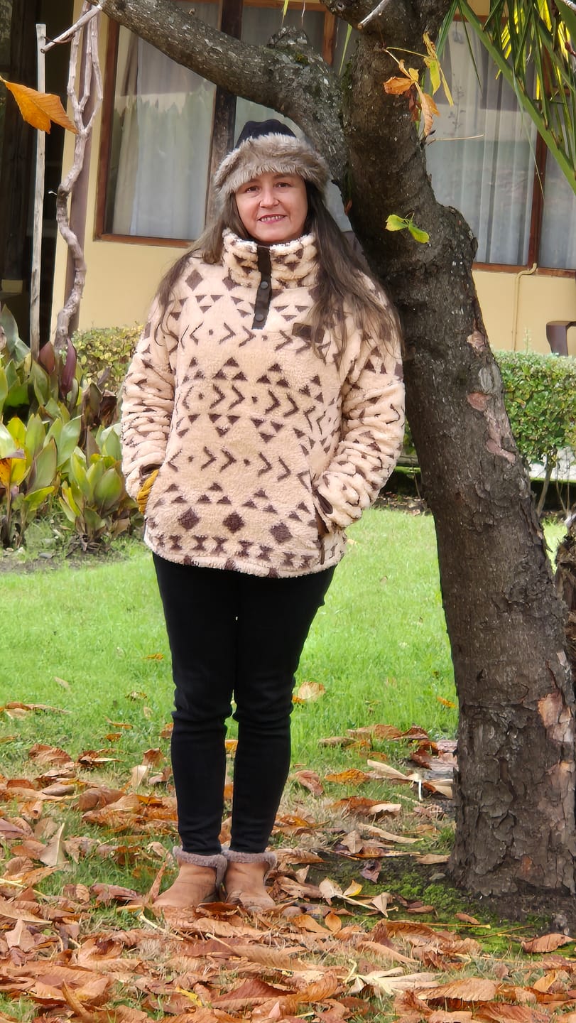 Customer photo review of Chaqueta Nomada Print Mujer