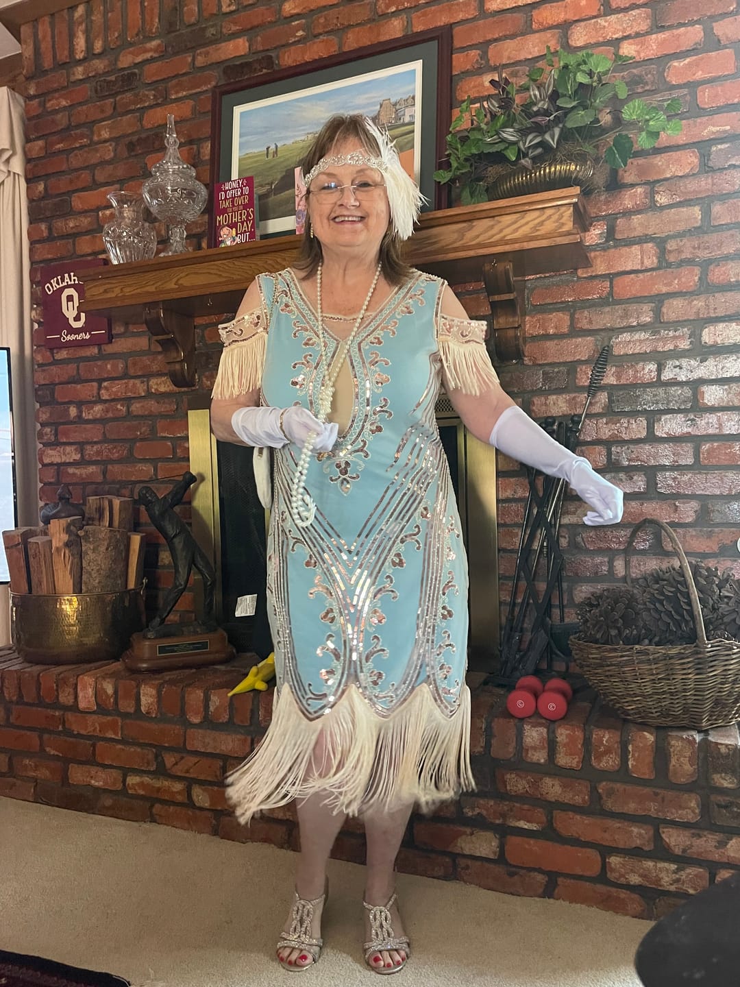Customer photo review of Faux Pearl Necklace