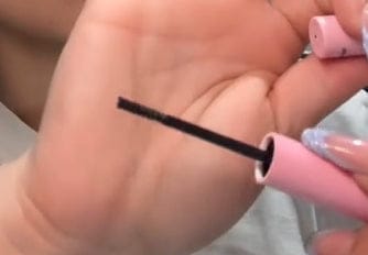 Customer photo review of Lash Bond & Seal - Black 10ml