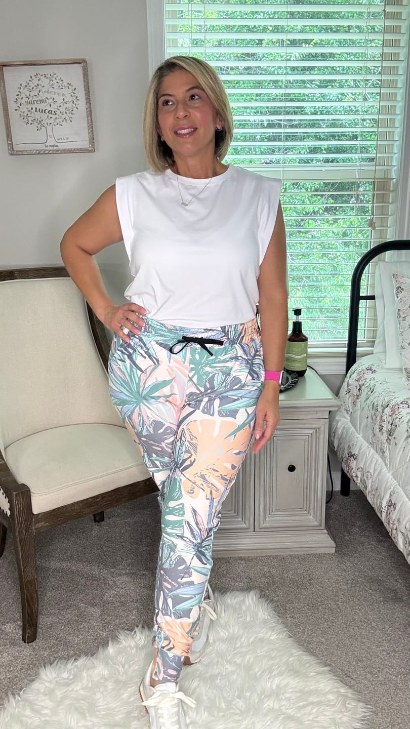 Customer photo review of Pastel Paradise Jogger