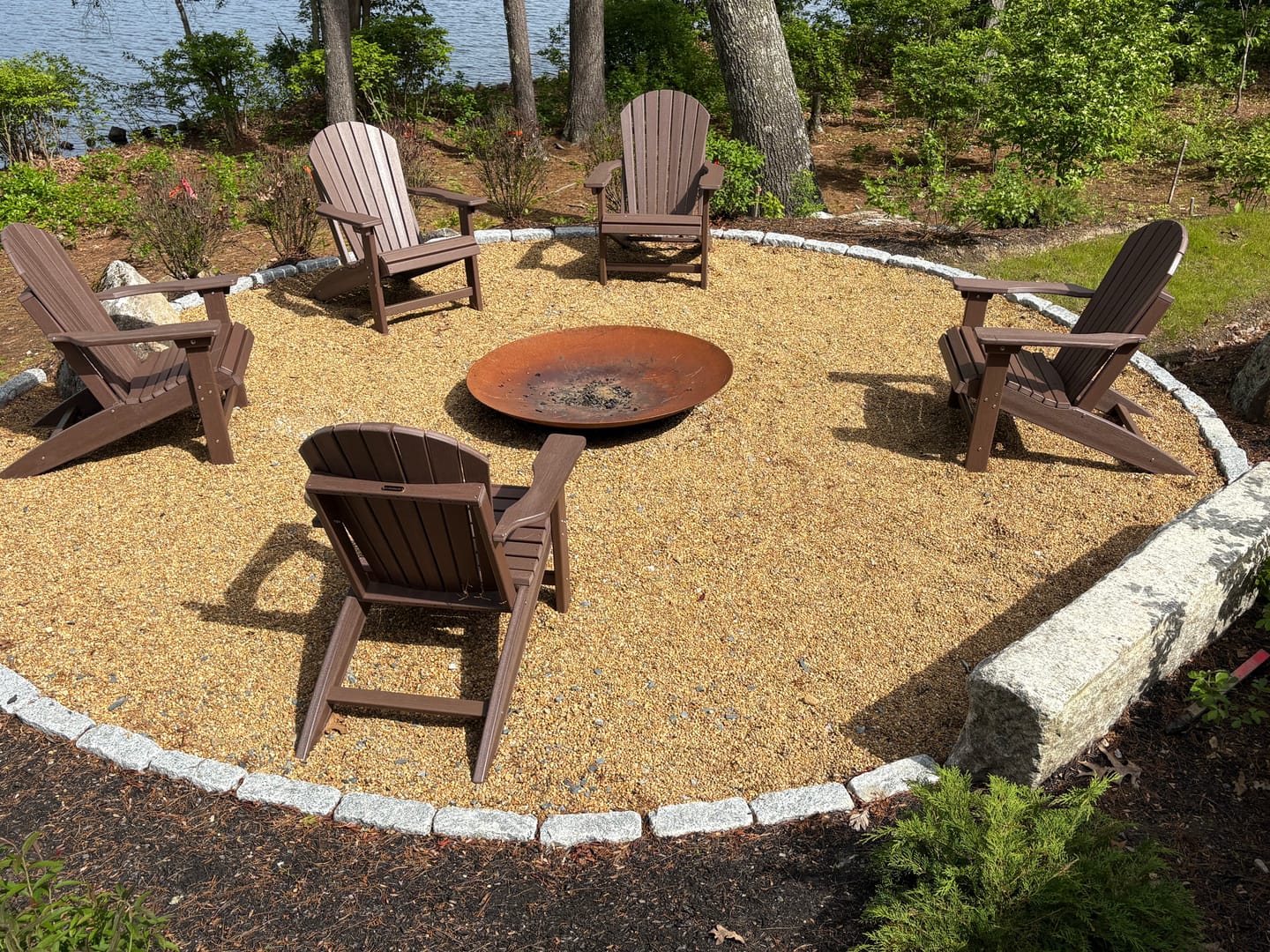 Customer photo review of DURAWEATHER POLY® SET OF 4 Stationary Adirondack Chairs King Size
