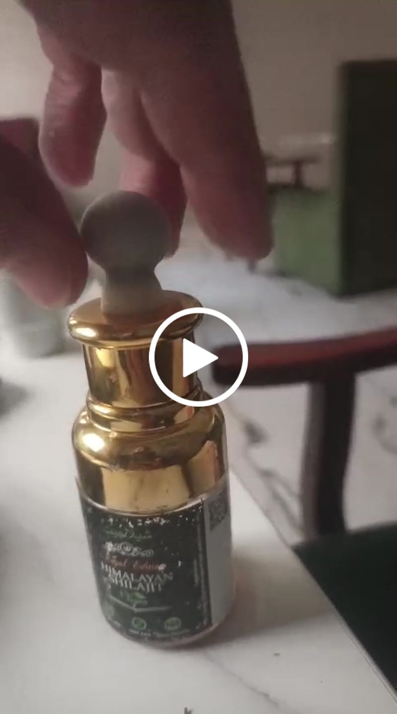 Customer video review of 30ml - Pure Himalayan Shilajit Drops | Gold Grade Quality