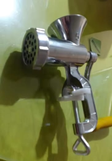 Customer photo review of Manual Meat Grinder