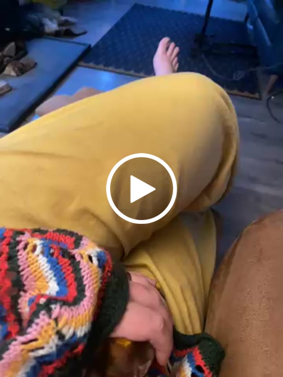 Customer video review of Buddha Stones Plain Color Cotton Linen High Waist Wide Leg Pants With Pockets