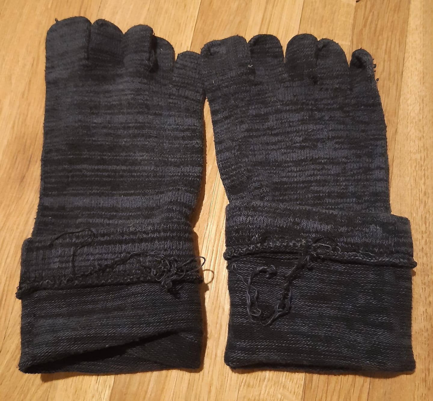 Customer photo review of 2-4 Paar Zehensocken fünf Zehen Zehenstrümpfe 5 Toe Baumwolle bunt meliert Damen