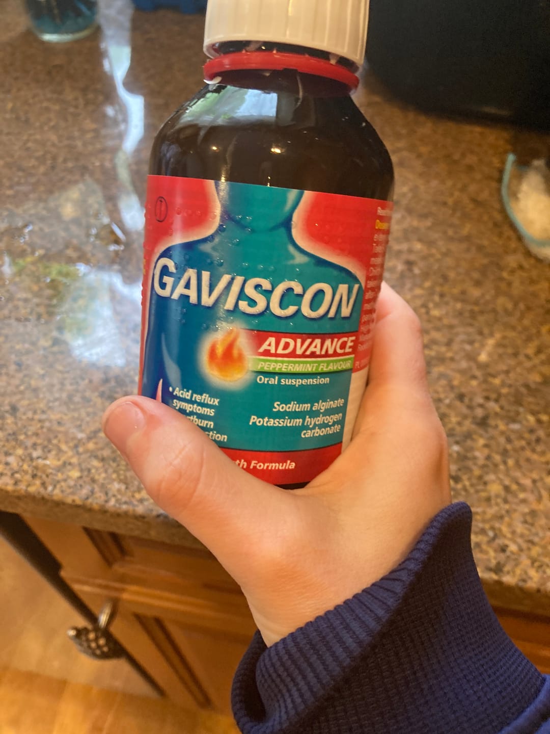 Customer photo review of Gaviscon Advance Peppermint Flavour Oral Suspension, 250ml