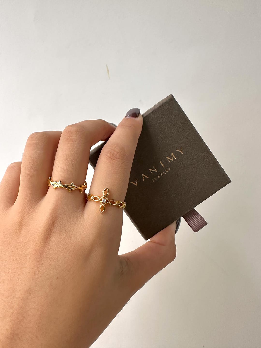 Customer photo review of Sterling Silver Crown of Thorns Ring